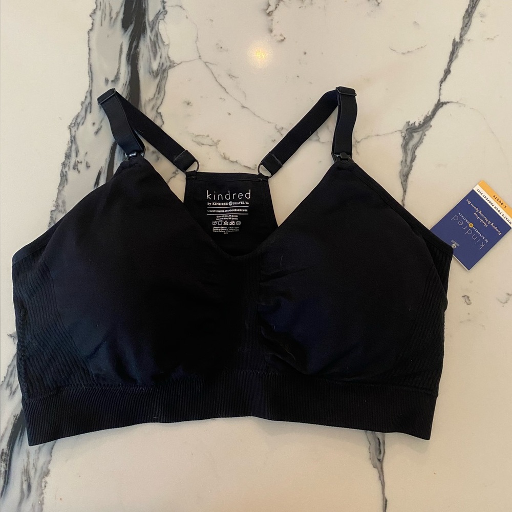 Kindred by Kindred Bravely hands free pumping and nursing bra size L busty